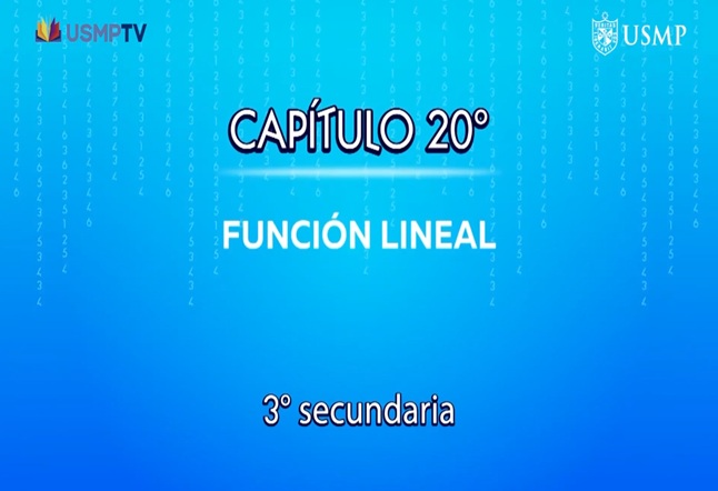Capítulo N. ° 20 - Función Lineal
